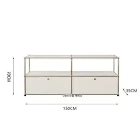 usm haller 모듈수납장 수납장 모듈 USM 유에스엠할러 Haller 거실, 차림새, B. 찬장 150x35x70 (스폿)