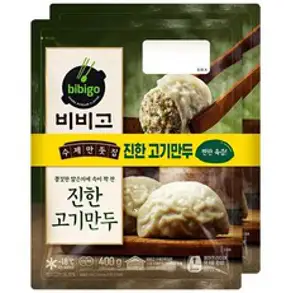 [CJ제일제당] 비비고 수제만둣집 맛 진한고기만두400g, 400g, 2개