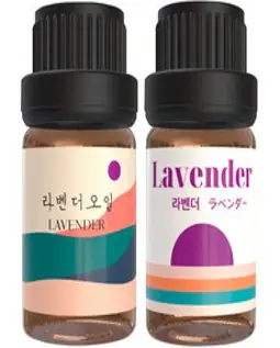 1+1 천연 유기농 아로마오일 에센셜오일, 유기농 라벤더오일, 10ml, 2개